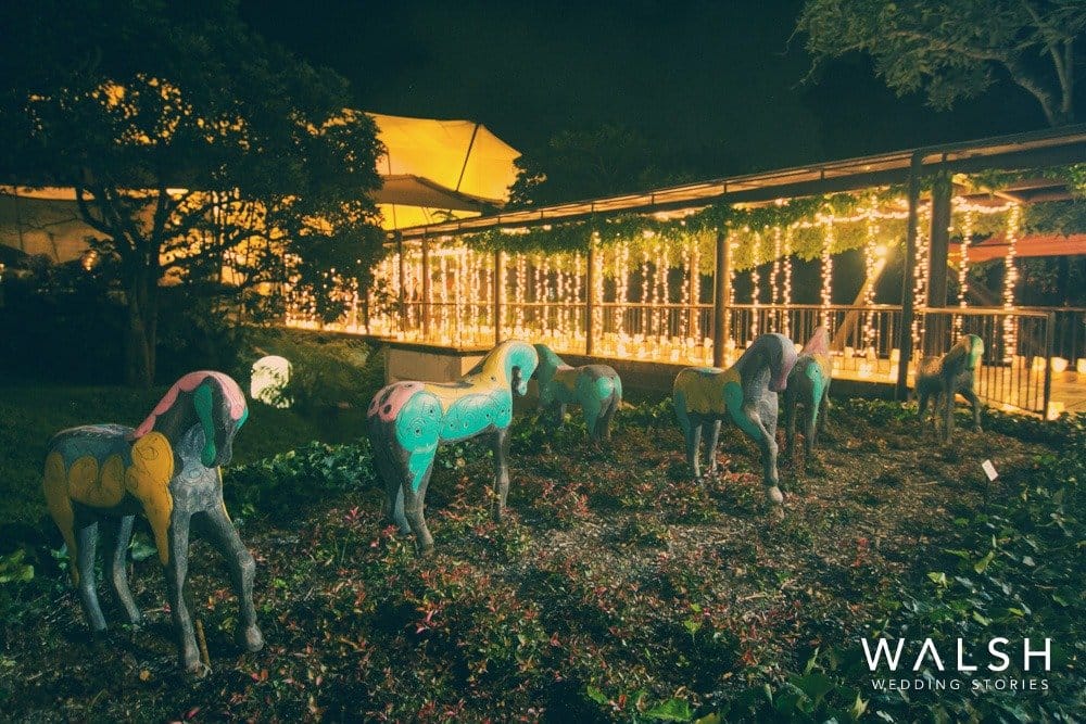 Foto nocturna de boda en santo domingo del cerro