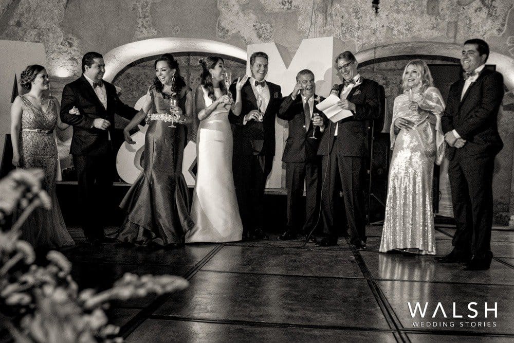 speeches at wedding in Convento Santa Teresa Antigua Guatemala