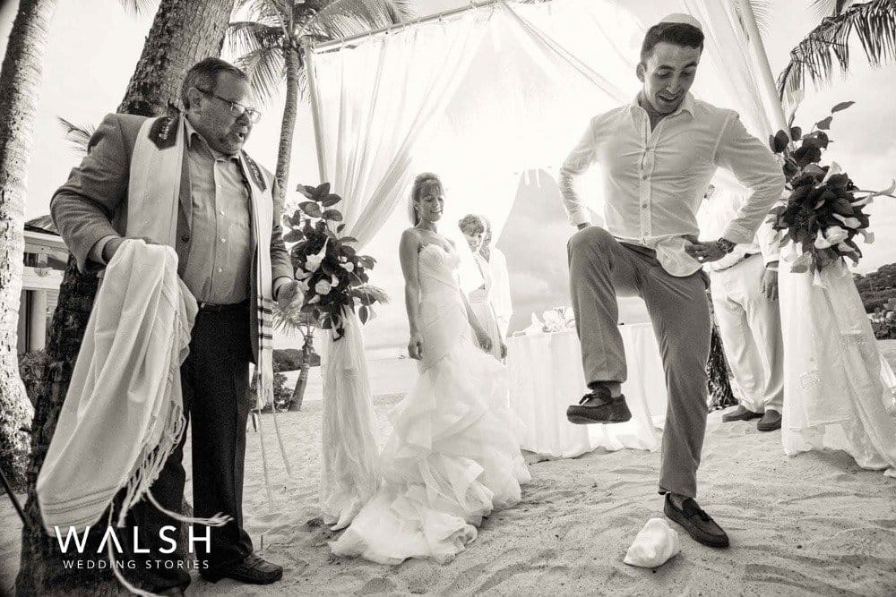 jewish beach wedding at the beach in Antigua