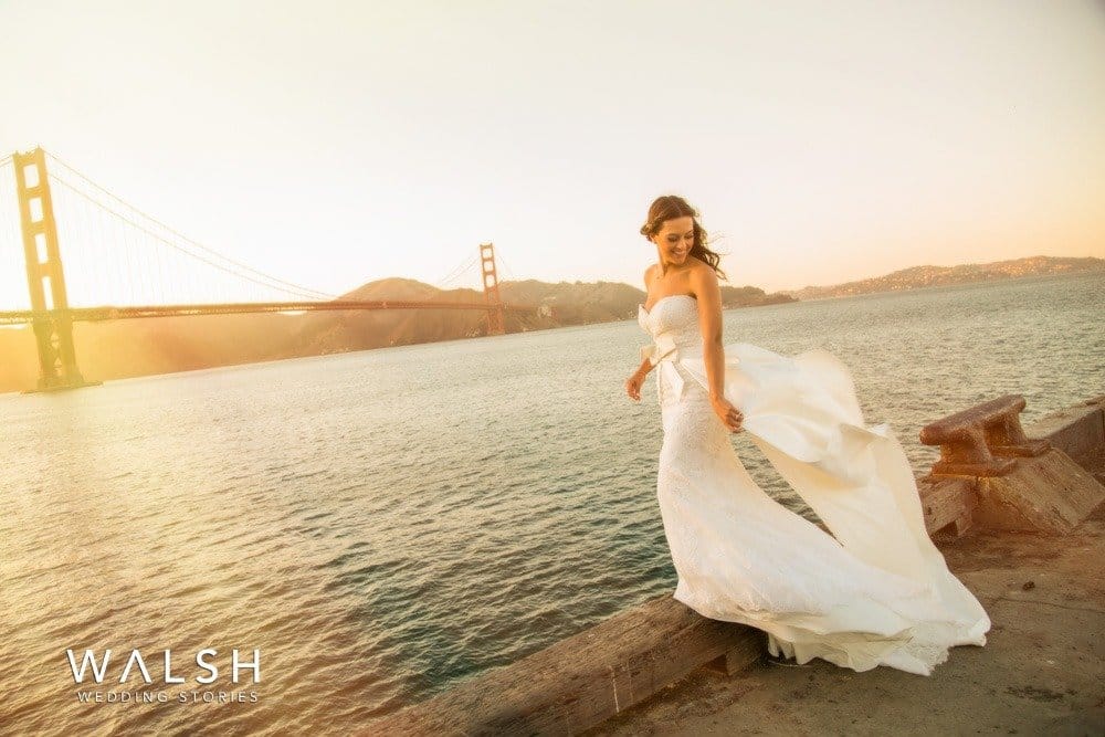 golden gate bridge wedding photos