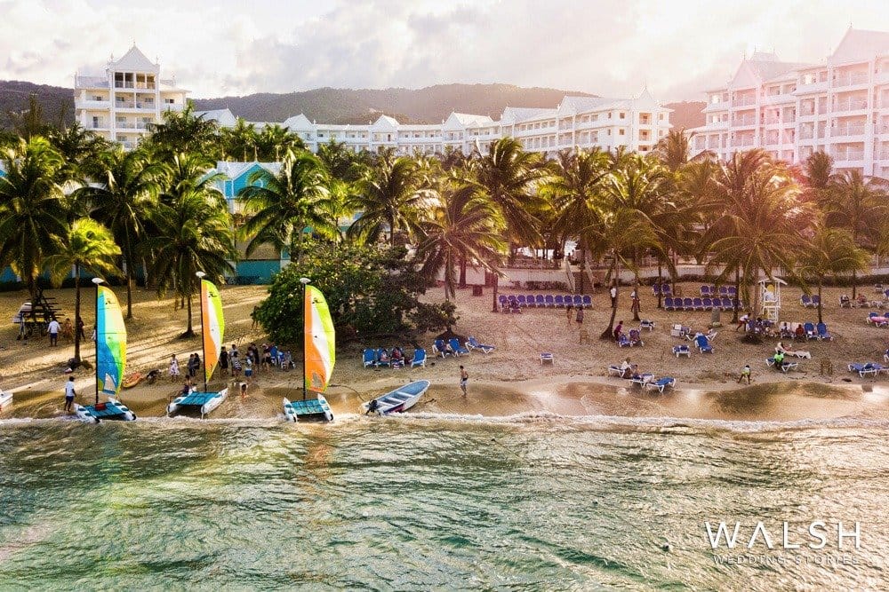 Jamaica wedding photographer with drone