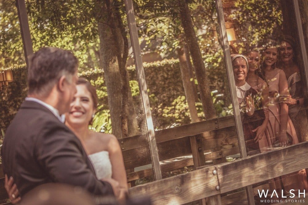 first look by dad . houston wedding photographers