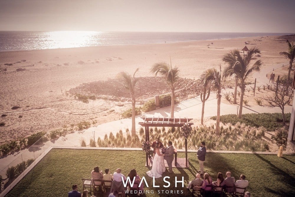 drone photos los cabos wedding